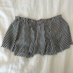 Skylar + Madison black and white Striped tube top